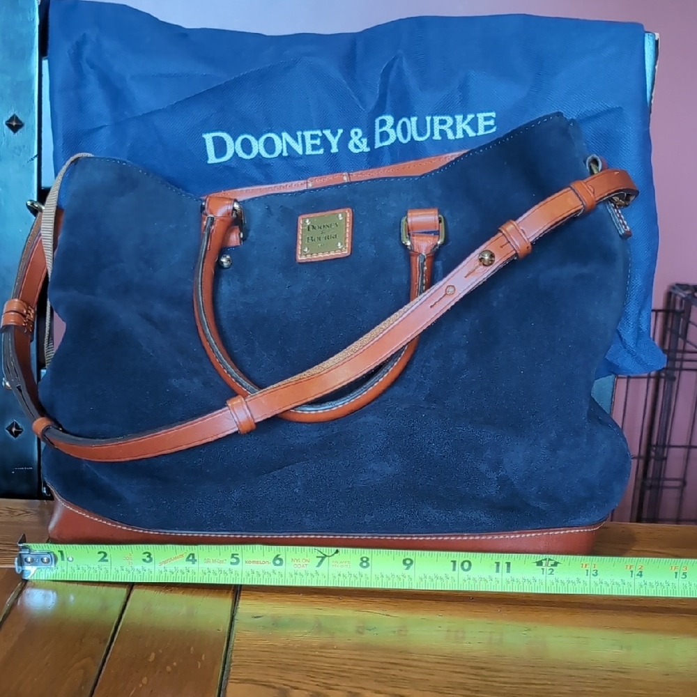 Dooney & Bourke Navy and Brown Men's Bag